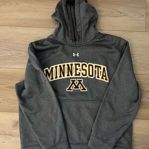 University of Minnesota Under Armour gray hoodie sweatshirt